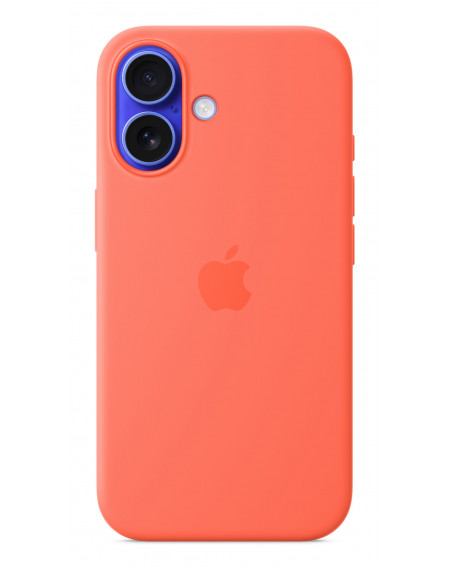 Silicone Case with Magsafe for iPhone 16 - Tangerine