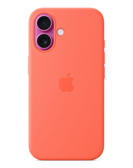 Silicone Case with Magsafe for iPhone 16 - Tangerine