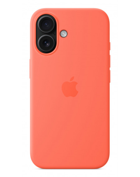 Silicone Case with Magsafe for iPhone 16 - Tangerine