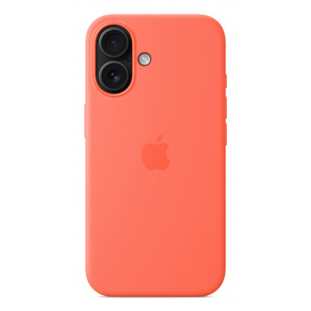 Silicone Case with Magsafe for iPhone 16 - Tangerine