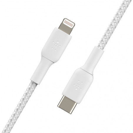 CAVO INTRECCIATO DA USB-C A LIGHTNING 1M - BIANCO