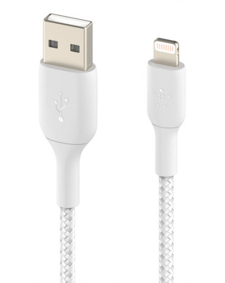 CAVO INTRECCIATO DA USB-A A LIGHTNING 2M - BIANCO