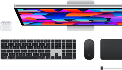 Accessori per Mac: AirPods, Studio Display, Magic Keyboard, Magic Mouse, Magic Trackpad, cavo di ricarica MagSafe