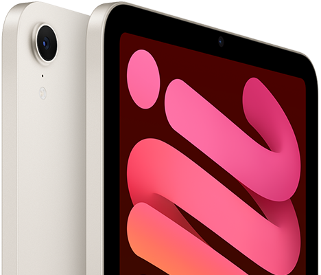 Un iPad Air visto da davanti e un iPad mini visto da dietro