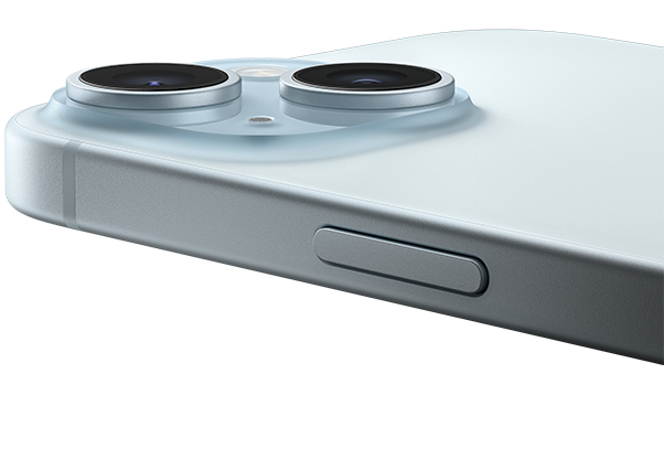 La parte superiore di un iPhone 15 messo a faccia in giù