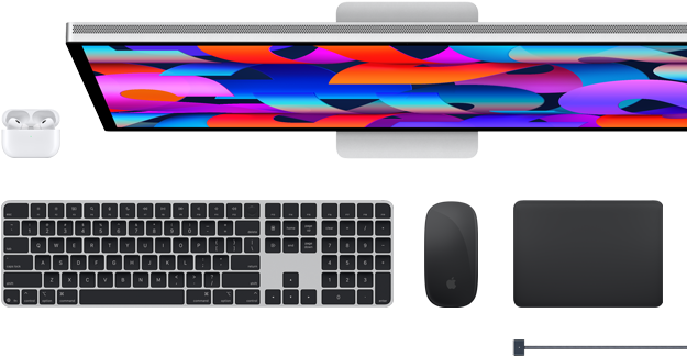 Accessori per Mac: AirPods, Studio Display, Magic Keyboard, Magic Mouse, Magic Trackpad, cavo di ricarica MagSafe nero siderale